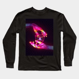 Psychedelic Energy Hands 6 (GIF) Long Sleeve T-Shirt